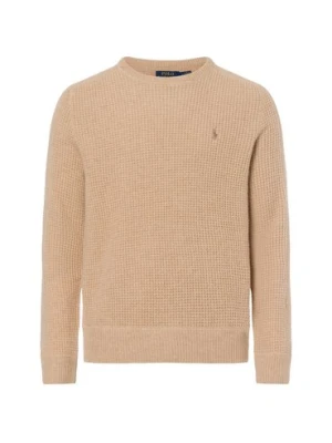 Polo Ralph Lauren Sweter z zawartością alpaki Mężczyźni Wełna brązowy jednolity,