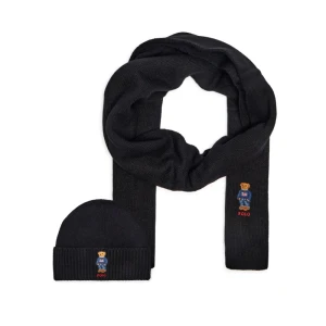 POLO RALPH LAUREN Szal + czapka | z dodatkiem wełny