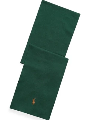Polo Ralph Lauren szalik bawełniany kolor zielony gładki 710886139