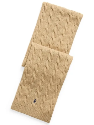 Polo Ralph Lauren szalik męski wełniany brązowy