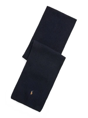 Polo Ralph Lauren szalik wełniany granatowy