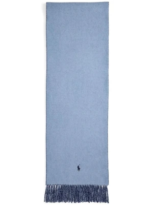 Polo Ralph Lauren szalik wełniany kolor granatowy gładki 455954371