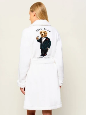 POLO RALPH LAUREN Szlafrok | Relaxed fit frotté biały