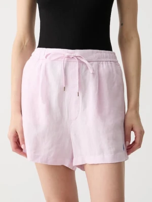 Polo Ralph Lauren szorty damskie lniane LINEN-WVN-SHORTS