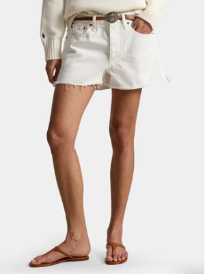 Polo Ralph Lauren Szorty jeansowe 211A12972001 Biały Straight Fit