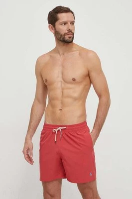 Polo Ralph Lauren szorty kąpielowe kolor czerwony