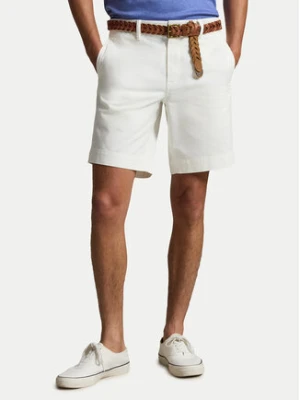 Polo Ralph Lauren Szorty materiałowe 710799213022 Biały Regular Fit