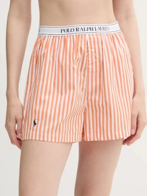 Polo Ralph Lauren szorty piżamowe bawełniane kolor pomarańczowy bawełniana