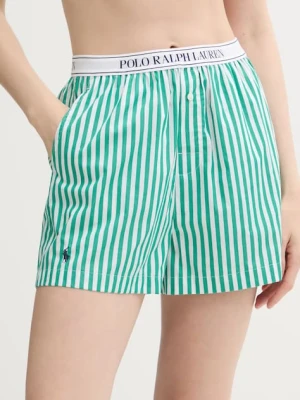 Polo Ralph Lauren szorty piżamowe bawełniane kolor zielony bawełniana