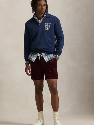 Polo Ralph Lauren szorty sztruksowe kolor bordowy 710800214