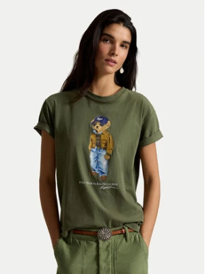 Polo Ralph Lauren T-Shirt 211B17806001 Zielony ciemny Regular Fit