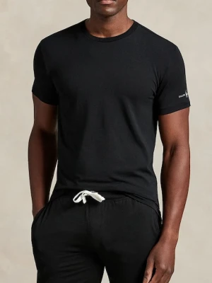 Polo Ralph Lauren t-shirt 3-pack męski kolor czarny gładki 714965508