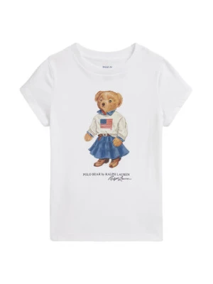 Polo Ralph Lauren T-Shirt 312A98403001 Biały Regular Fit