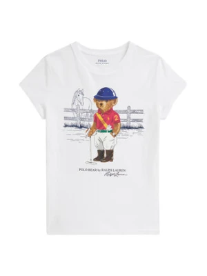 Polo Ralph Lauren T-Shirt 313A96120001 Biały Regular Fit
