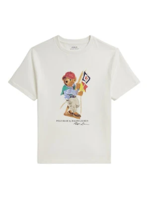 Polo Ralph Lauren T-Shirt 323A12428001 Écru Regular Fit