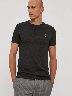 Polo Ralph Lauren T-shirt 710671438164 męski kolor czarny gładki