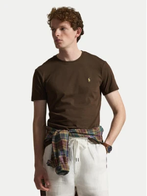 Polo Ralph Lauren T-Shirt 710671438533 Brązowy ciemny Custom Slim Fit