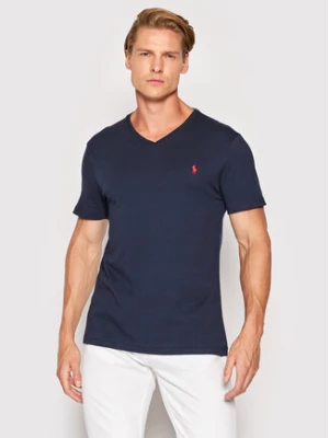 Polo Ralph Lauren T-Shirt 710671453091 Granatowy Custom Slim Fit