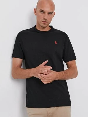 Polo Ralph Lauren T-shirt 710811284001 męski kolor czarny gładki