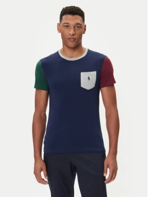 Polo Ralph Lauren T-Shirt 710849543003 Granatowy Custom Slim Fit