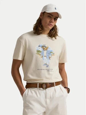 Polo Ralph Lauren T-Shirt 710969630001 Beżowy Custom Slim Fit