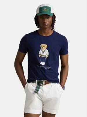 Polo Ralph Lauren T-Shirt 710973137003 Granatowy Slim Fit
