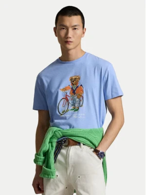 Polo Ralph Lauren T-Shirt 710B16612001 Niebieski Regular Fit