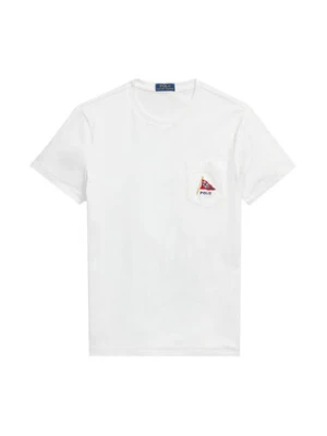 Polo Ralph Lauren T-Shirt 710B21952001 Biały Regular Fit