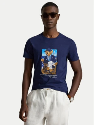 Polo Ralph Lauren T-Shirt 710B21964001 Granatowy Regular Fit