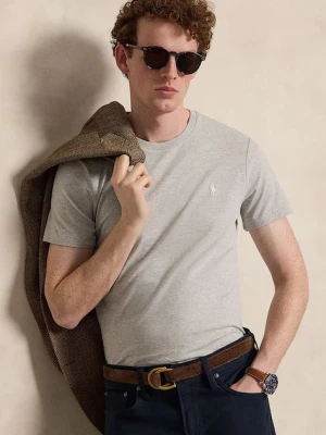 Polo Ralph Lauren T-shirt basic męski bawełniany szary
