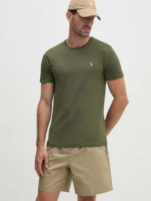 Polo Ralph Lauren T-shirt basic męski bawełniany zielony
