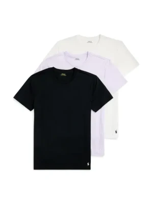 Polo Ralph Lauren t-shirt bawełniany 3-pack męski kolor biały gładki 714830304