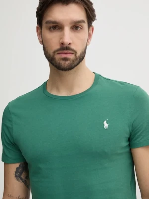 Polo Ralph Lauren T-shirt basic męski bawełniany zielony