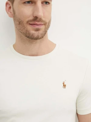 Polo Ralph Lauren T-shirt męski bawełniany beżowy