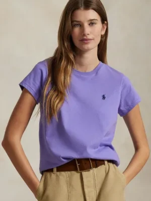 Polo Ralph Lauren t-shirt bawełniany damski kolor fioletowy 211898698