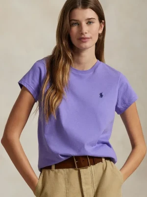 Zdjęcie produktu Polo Ralph Lauren t-shirt bawełniany damski kolor fioletowy 211898698