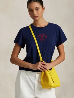 Polo Ralph Lauren t-shirt bawełniany damski kolor granatowy 211965108