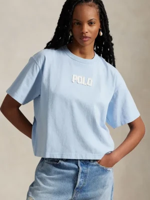 Polo Ralph Lauren t-shirt bawełniany damski kolor niebieski 211965119