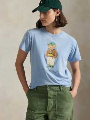 Polo Ralph Lauren t-shirt bawełniany damski kolor niebieski 211971730