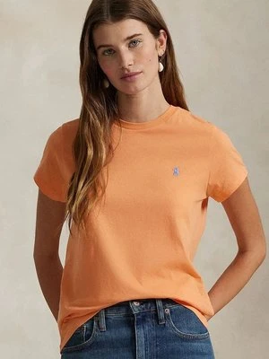 Polo Ralph Lauren t-shirt bawełniany damski kolor pomarańczowy 211898698