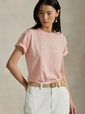 Polo Ralph Lauren t-shirt bawełniany damski kolor pomarańczowy 211965096