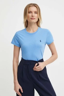 Polo Ralph Lauren t-shirt bawełniany damski kolor turkusowy