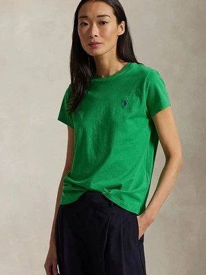 Polo Ralph Lauren t-shirt bawełniany damski kolor zielony 211898698