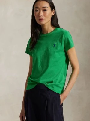 Polo Ralph Lauren t-shirt bawełniany damski kolor zielony 211898698