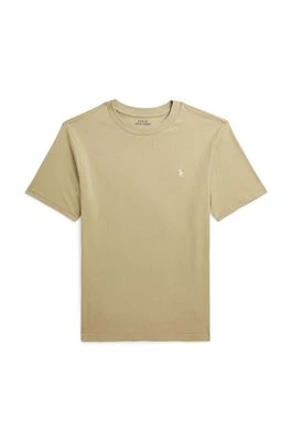 Polo Ralph Lauren t-shirt bawełniany dziecięcy kolor beżowy gładki 323832904153