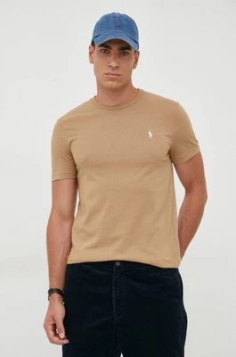 Polo Ralph Lauren t-shirt bawełniany kolor beżowy 710671438