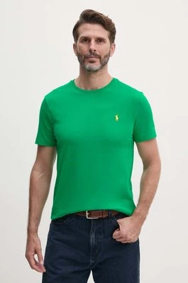 Polo Ralph Lauren t-shirt bawełniany kolor zielony 710671438