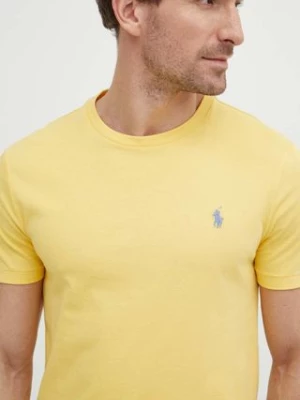 Polo Ralph Lauren t-shirt bawełniany kolor żółty 710671438