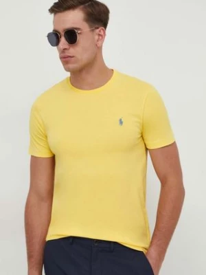 Polo Ralph Lauren t-shirt bawełniany kolor żółty 710671438