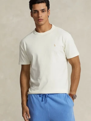 Polo Ralph Lauren t-shirt bawełniany męski kolor beżowy gładki 710916698